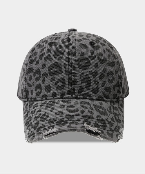 waste レオパード キャップ セール】LEOPARD POP ウォッシュドツイル レオパード キャップ