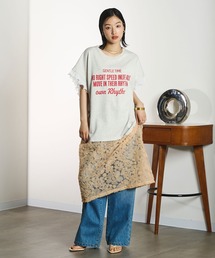 ROSE BUD | OKIRAKU×ROSEBUD/LACE SKIRT LOGO DRESS(ワンピース)