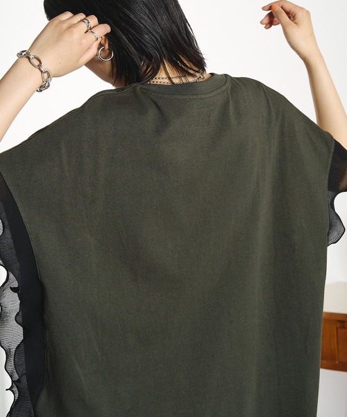ROSE BUD(ローズバッド)の「OKIRAKU×ROSEBUD/LACE SKIRT LOGO DRESS(ワンピース・レディース・オートミール/ブラック・ONE SIZE)」の19枚目の写真