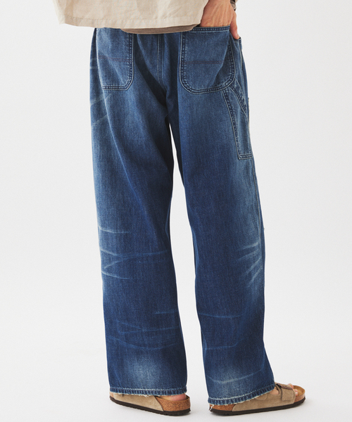 JOURNAL STANDARD relume(ジャーナルスタンダード レリューム)の「<Relume Jeans>リメイク ライトオンス デニムペインターパンツ(デニムパンツ・メンズ・ネイビー/ブラック・LARGE/MEDIUM)」の13枚目の写真