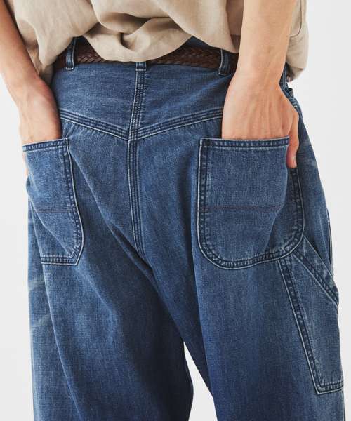 JOURNAL STANDARD relume(ジャーナルスタンダード レリューム)の「<Relume Jeans>リメイク ライトオンス デニムペインターパンツ(デニムパンツ・メンズ・ネイビー/ブラック・LARGE/MEDIUM)」の14枚目の写真