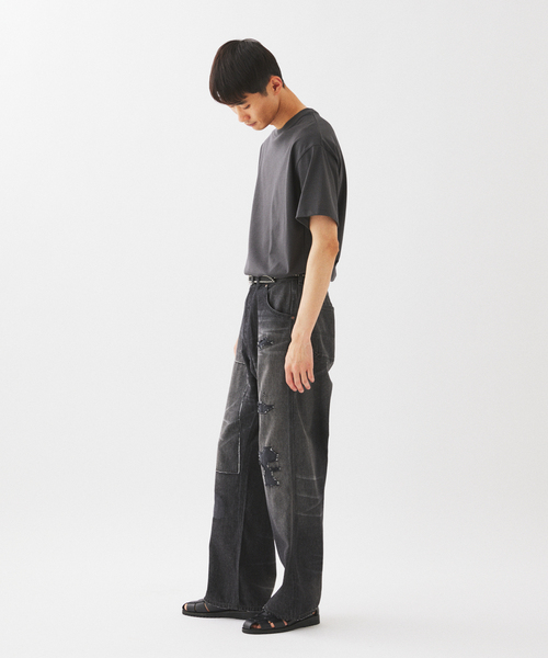 JOURNAL STANDARD relume(ジャーナルスタンダード レリューム)の「<Relume Jeans>リメイク ライトオンス デニムペインターパンツ(デニムパンツ・メンズ・ネイビー/ブラック・LARGE/MEDIUM)」の16枚目の写真
