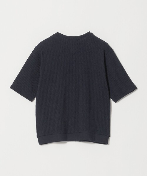 A DAY IN THE LIFE UNITED ARROWS(アデイインザライフユナイテッドアローズ)の「ジャガード ミニケーブルカーディガン 5分袖 <A DAY IN THE LIFE>(カーディガン/ボレロ・レディース・ダークグレー/ネイビー/ナチュラル・FREE)」の9枚目の写真