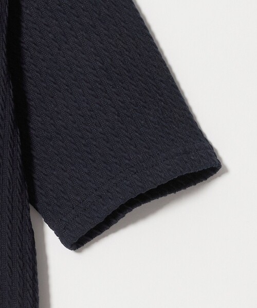 A DAY IN THE LIFE UNITED ARROWS(アデイインザライフユナイテッドアローズ)の「ジャガード ミニケーブルカーディガン 5分袖 <A DAY IN THE LIFE>(カーディガン/ボレロ・レディース・ダークグレー/ネイビー/ナチュラル・FREE)」の11枚目の写真