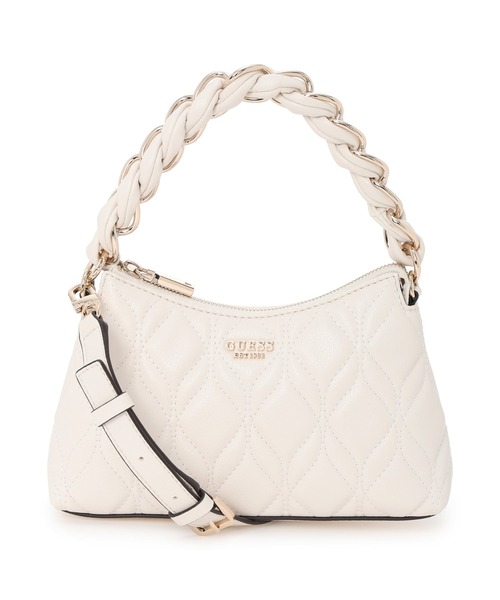 Guess（ゲス）の「MAXINE Mini Shoulder Bag ショルダーバッグ ハンドバッグ（ショルダーバッグ・レディース・オフホワイト/ライトイエロー/ブラック・ONE SIZE）」の5枚目の写真