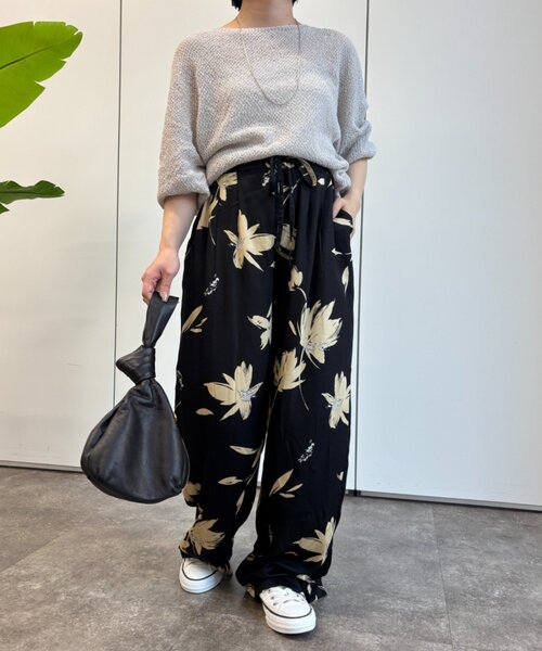 Jena espace merveilleux(ジェナ エスパスメルヴェイユ)の「ボタニカルパンツ(その他パンツ・レディース・ブラック/カーキ・FREE)」の17枚目の写真
