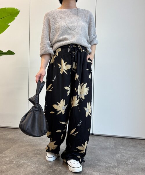 Jena espace merveilleux(ジェナ エスパスメルヴェイユ)の「ボタニカルパンツ(その他パンツ・レディース・ブラック/カーキ・FREE)」の21枚目の写真