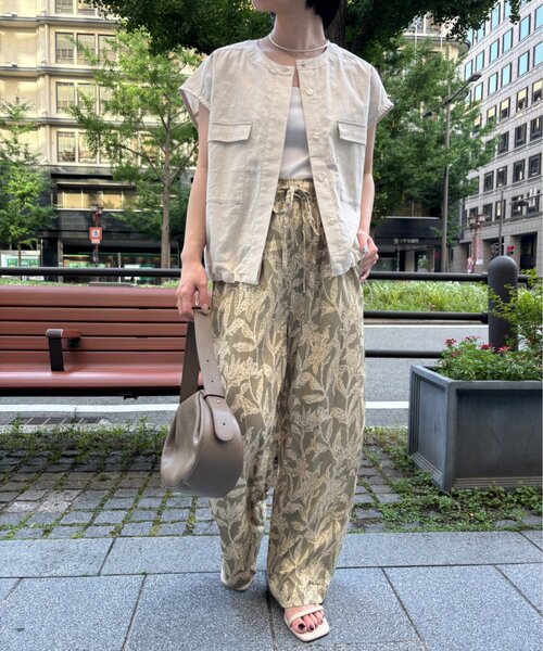 Jena espace merveilleux(ジェナ エスパスメルヴェイユ)の「ボタニカルパンツ(その他パンツ・レディース・ブラック/カーキ・FREE)」の9枚目の写真