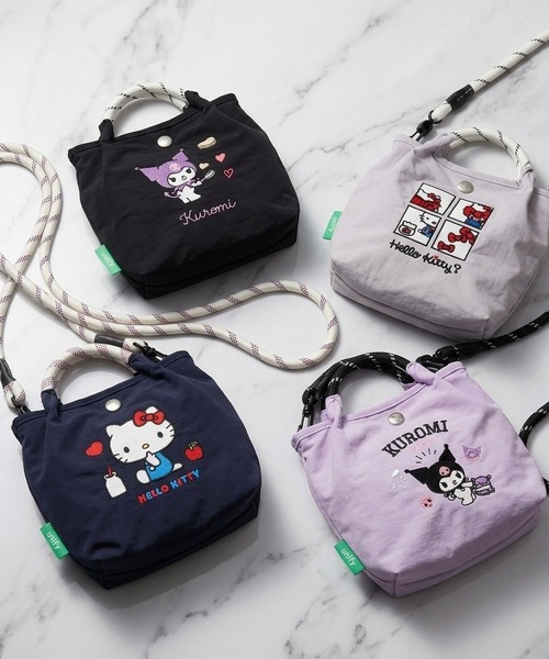 BACKYARD FAMILY(バックヤードファミリー)の「unify × Sanrio characters エンブロイ2wayショルダー(ショルダーバッグ・レディース・ライトグレー/ラベンダー/ネイビー・FREE)」の15枚目の写真