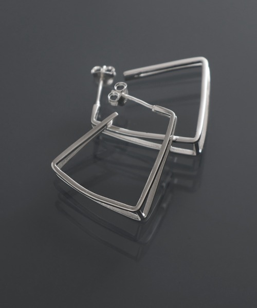 YArKA（ヤーカ）の「【YArKA/ヤーカ】frame design earing(pierce)[FLDEP] / フレームデザインピアス（ピアス（両耳用）・レディース・シルバー/ゴールド・FREE）」の7枚目の写真