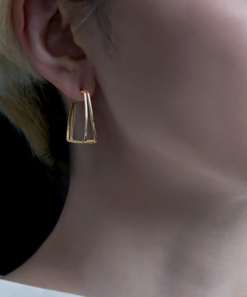 YArKA（ヤーカ）の「【YArKA/ヤーカ】frame design earing(pierce)[FLDEP] / フレームデザインピアス（ピアス（両耳用）・レディース・シルバー/ゴールド・FREE）」の12枚目の写真