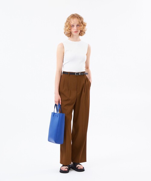 MACKINTOSH PHILOSOPHY（ﾏｯｷﾝﾄｯｼｭ ﾌｨﾛｿﾌｨｰ）の「マイクロリブタンクトップ（Tシャツ/カットソー・レディース・オフホワイト/ダークネイビー/ピンク系その他2・38）」の4枚目の写真