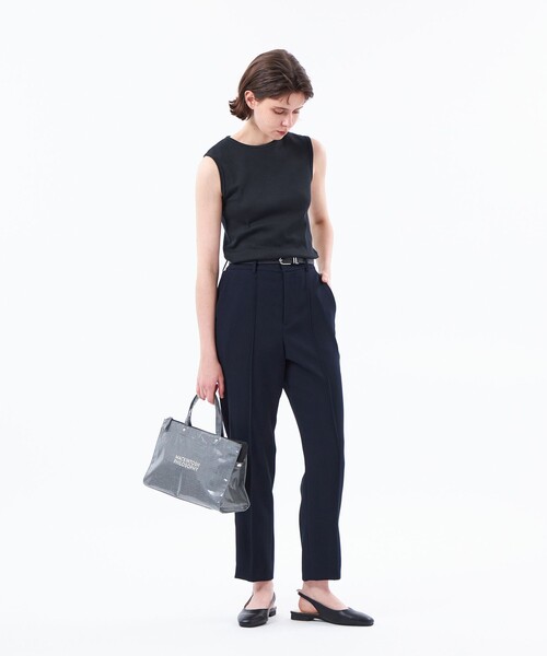 MACKINTOSH PHILOSOPHY（ﾏｯｷﾝﾄｯｼｭ ﾌｨﾛｿﾌｨｰ）の「マイクロリブタンクトップ（Tシャツ/カットソー・レディース・オフホワイト/ダークネイビー/ピンク系その他2・38）」の6枚目の写真