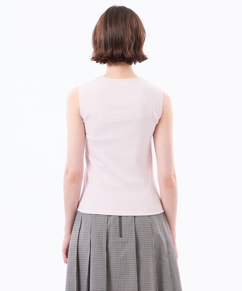 MACKINTOSH PHILOSOPHY（ﾏｯｷﾝﾄｯｼｭ ﾌｨﾛｿﾌｨｰ）の「マイクロリブタンクトップ（Tシャツ/カットソー・レディース・オフホワイト/ダークネイビー/ピンク系その他2・38）」の9枚目の写真