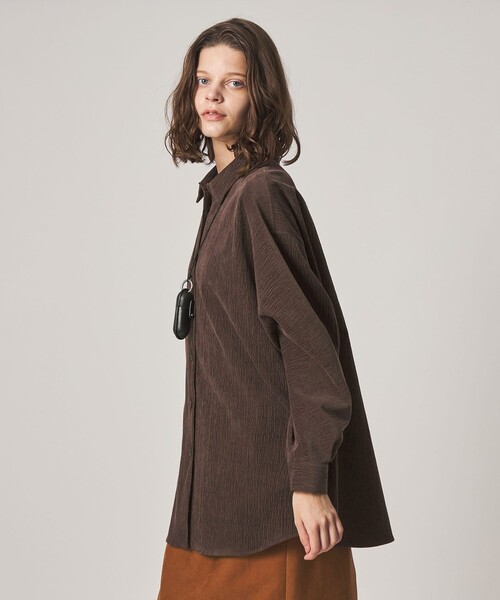 Steven Alan(スティーブンアラン)の「<Steven Alan>ランダム コーデュロイ ドルマンスリーブ シャツ(シャツ/ブラウス・レディース・オフホワイト/ダークブラウン/ブラック・S/M)」の3枚目の写真