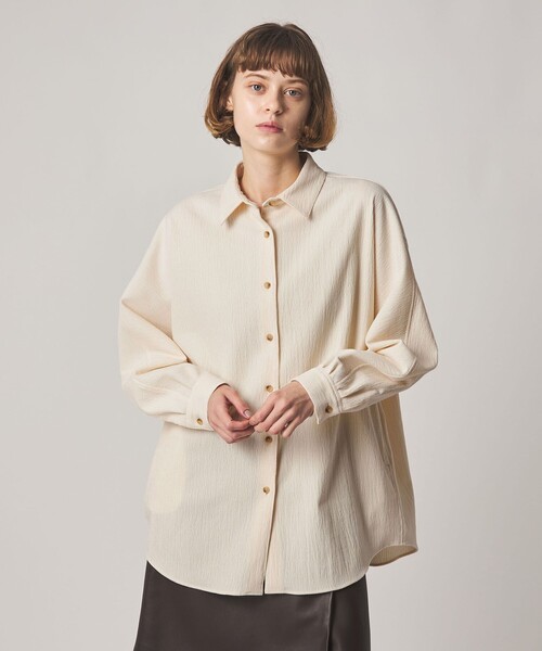 Steven Alan(スティーブンアラン)の「<Steven Alan>ランダム コーデュロイ ドルマンスリーブ シャツ(シャツ/ブラウス・レディース・オフホワイト/ダークブラウン/ブラック・S/M)」の1枚目の写真