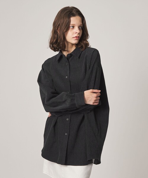 Steven Alan(スティーブンアラン)の「<Steven Alan>ランダム コーデュロイ ドルマンスリーブ シャツ(シャツ/ブラウス・レディース・オフホワイト/ダークブラウン/ブラック・S/M)」の2枚目の写真