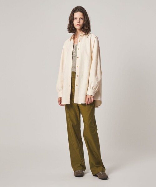 Steven Alan(スティーブンアラン)の「<Steven Alan>ランダム コーデュロイ ドルマンスリーブ シャツ(シャツ/ブラウス・レディース・オフホワイト/ダークブラウン/ブラック・S/M)」の4枚目の写真
