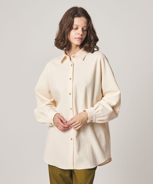 Steven Alan(スティーブンアラン)の「<Steven Alan>ランダム コーデュロイ ドルマンスリーブ シャツ(シャツ/ブラウス・レディース・オフホワイト/ダークブラウン/ブラック・S/M)」の5枚目の写真