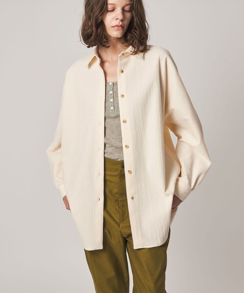 Steven Alan(スティーブンアラン)の「<Steven Alan>ランダム コーデュロイ ドルマンスリーブ シャツ(シャツ/ブラウス・レディース・オフホワイト/ダークブラウン/ブラック・S/M)」の6枚目の写真
