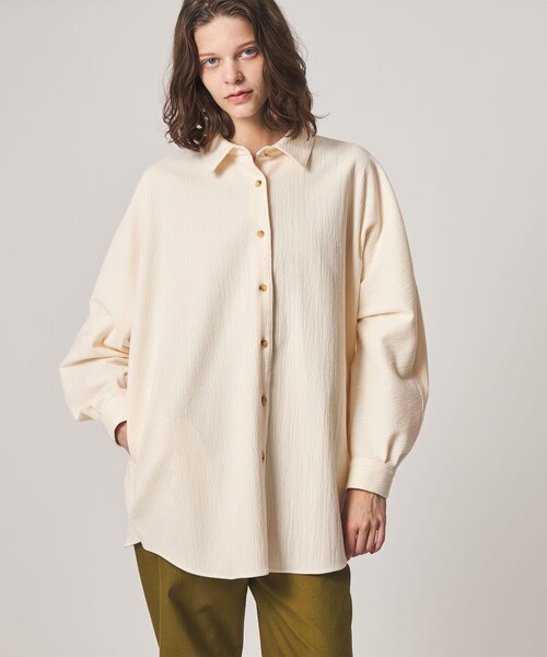 Steven Alan(スティーブンアラン)の「<Steven Alan>ランダム コーデュロイ ドルマンスリーブ シャツ(シャツ/ブラウス・レディース・オフホワイト/ダークブラウン/ブラック・S/M)」の11枚目の写真