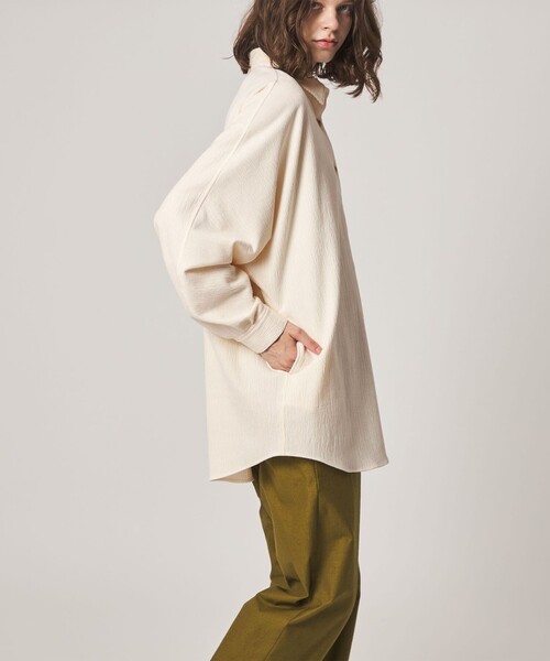 Steven Alan(スティーブンアラン)の「<Steven Alan>ランダム コーデュロイ ドルマンスリーブ シャツ(シャツ/ブラウス・レディース・オフホワイト/ダークブラウン/ブラック・S/M)」の13枚目の写真