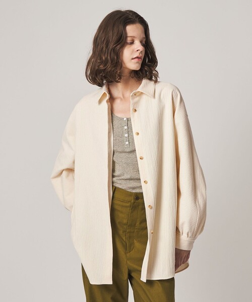 Steven Alan(スティーブンアラン)の「<Steven Alan>ランダム コーデュロイ ドルマンスリーブ シャツ(シャツ/ブラウス・レディース・オフホワイト/ダークブラウン/ブラック・S/M)」の14枚目の写真