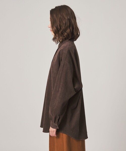 Steven Alan(スティーブンアラン)の「<Steven Alan>ランダム コーデュロイ ドルマンスリーブ シャツ(シャツ/ブラウス・レディース・オフホワイト/ダークブラウン/ブラック・S/M)」の18枚目の写真