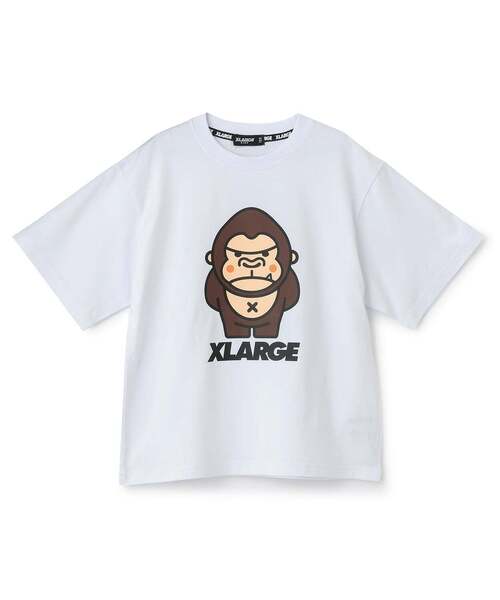 XLARGE KIDS(エクストララージキッズ)の「バックスタイルファニーゴリラ半袖Tシャツ(Tシャツ/カットソー・キッズ・ホワイト/ブラック・120cm/140cm/110cm/90cm/100cm/130cm)」の2枚目の写真
