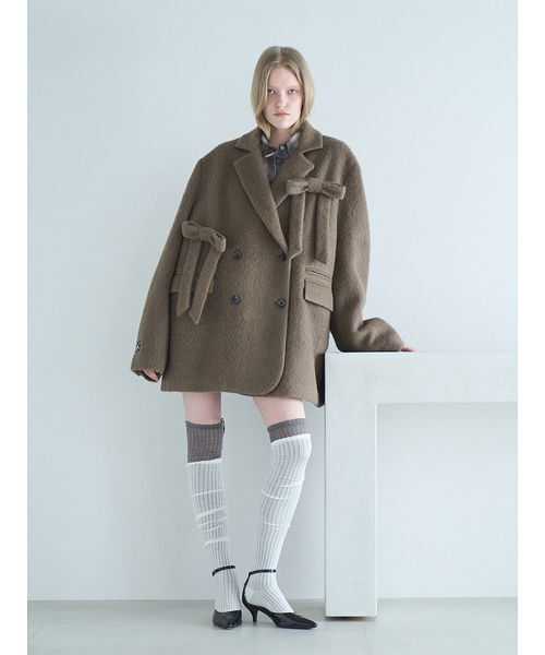 SORIN（ソリン　）の「Cargo Pocket Shirt / カーゴポケットシャツ（シャツ/ブラウス・レディース・チェック/オフホワイト/ダークグレー・38）」の6枚目の写真