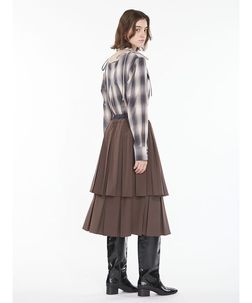SORIN（ソリン　）の「Cargo Pocket Shirt / カーゴポケットシャツ（シャツ/ブラウス・レディース・チェック/オフホワイト/ダークグレー・38）」の13枚目の写真