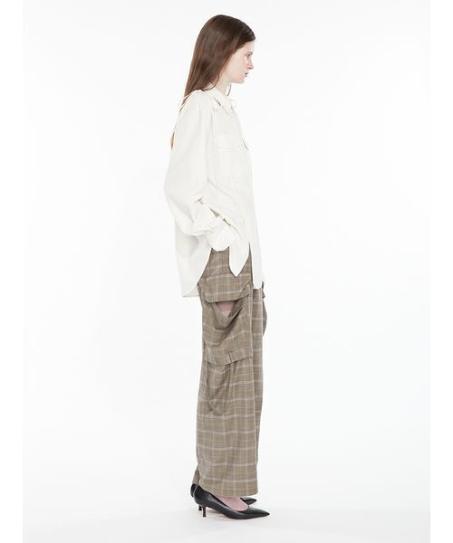 SORIN（ソリン　）の「Cargo Pocket Shirt / カーゴポケットシャツ（シャツ/ブラウス・レディース・チェック/オフホワイト/ダークグレー・38）」の17枚目の写真