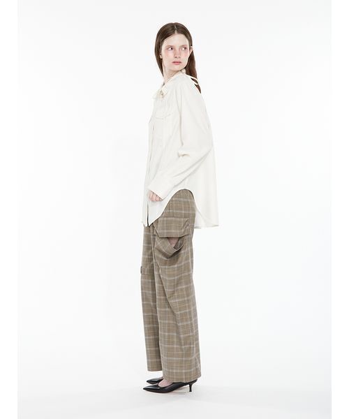 SORIN（ソリン　）の「Cargo Pocket Shirt / カーゴポケットシャツ（シャツ/ブラウス・レディース・チェック/オフホワイト/ダークグレー・38）」の20枚目の写真