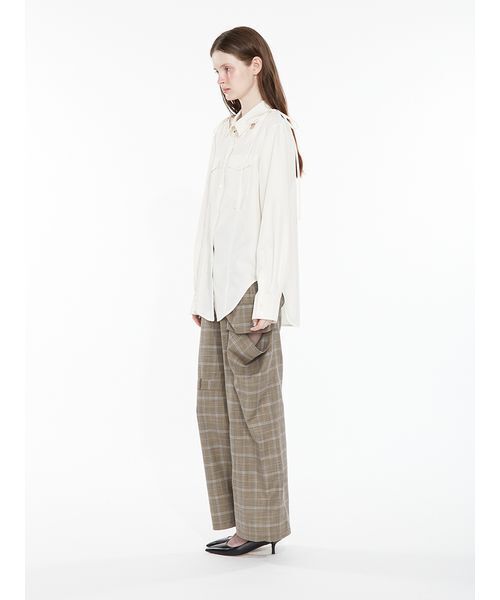 SORIN（ソリン　）の「Cargo Pocket Shirt / カーゴポケットシャツ（シャツ/ブラウス・レディース・チェック/オフホワイト/ダークグレー・38）」の21枚目の写真