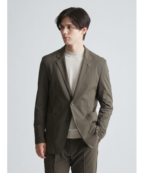AOURE(アウール)の「VINTAGE NYLON SETUP JACKET(テーラードジャケット・メンズ・ライトベージュ/チャコールグレー/カーキ・MEDIUM/LARGE)」の22枚目の写真