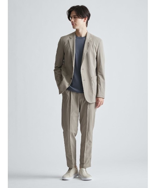 AOURE(アウール)の「VINTAGE NYLON SETUP JACKET(テーラードジャケット・メンズ・ライトベージュ/チャコールグレー/カーキ・MEDIUM/LARGE)」の11枚目の写真