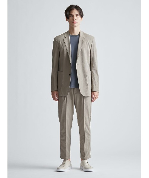 AOURE(アウール)の「VINTAGE NYLON SETUP JACKET(テーラードジャケット・メンズ・ライトベージュ/チャコールグレー/カーキ・MEDIUM/LARGE)」の12枚目の写真