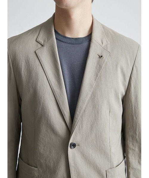 AOURE(アウール)の「VINTAGE NYLON SETUP JACKET(テーラードジャケット・メンズ・ライトベージュ/チャコールグレー/カーキ・MEDIUM/LARGE)」の15枚目の写真