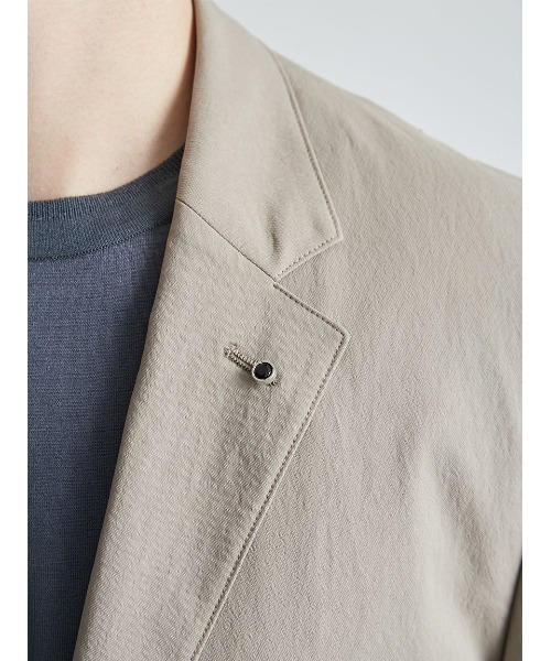 AOURE(アウール)の「VINTAGE NYLON SETUP JACKET(テーラードジャケット・メンズ・ライトベージュ/チャコールグレー/カーキ・MEDIUM/LARGE)」の16枚目の写真