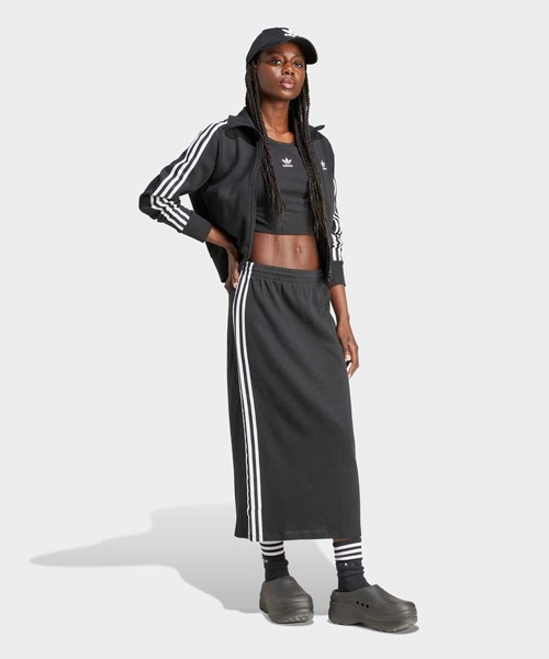 adidas(アディダス)の「エッセンシャルズ リブ Tシャツ / アディダスオリジナルス adidas Originals(Tシャツ/カットソー・レディース・ブラック・XX-LARGE/LARGE/MEDIUM/SMALL/X-LARGE/X-SMALL)」の7枚目の写真