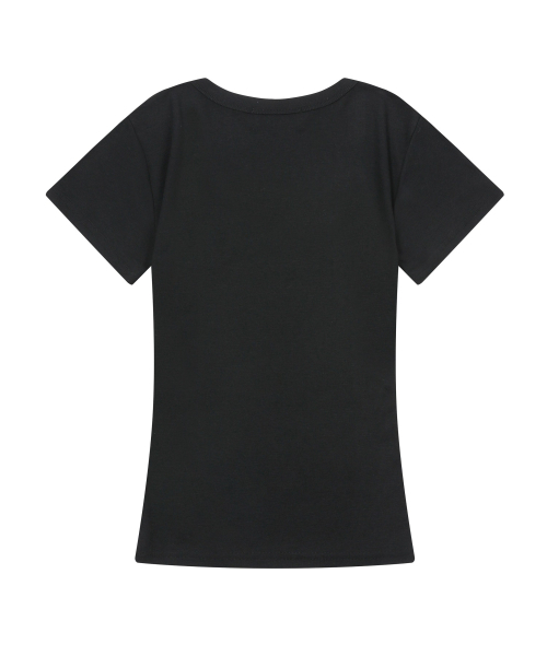 MUCENT(ムセント)の「フェリングミディラウンドネック半袖ティー(6色)(Tシャツ/カットソー・レディース・ブラック/ピンク/ベージュ/グレー/チャコール/ホワイト・FREE)」の19枚目の写真