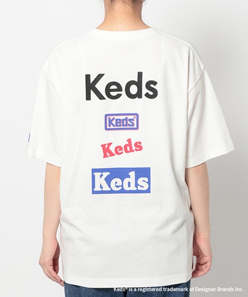 studio CLIP(スタディオクリップ)の「【Keds】ロゴピグメントTシャツ(Tシャツ/カットソー・レディース・グレー/ホワイト/ブラウン・FREE)」の10枚目の写真