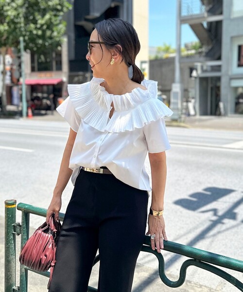 NOLLEY’S(ノーリーズ)の「【松葉(yuki_nol)別注】ヒネリスライドベルト20(ベルト・レディース・ダークブラウン/ブラック/カーキ/キャメル・FREE)」の6枚目の写真