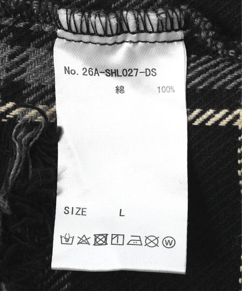 DANKE SCHON(ダンケシェーン)の「【WEB&DEPOT限定】DankeSchon/ダンケシェーン/FLANNEL DAMAGE SHIRTS(シャツ/ブラウス・レディース・ブラック/ベージュ/グレー/レッド・L/M)」の14枚目の写真