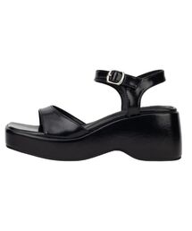 DIFFERSHOE（ディファーシュー）の「レビアサンダル7CM[ブラック]（サンダル）」