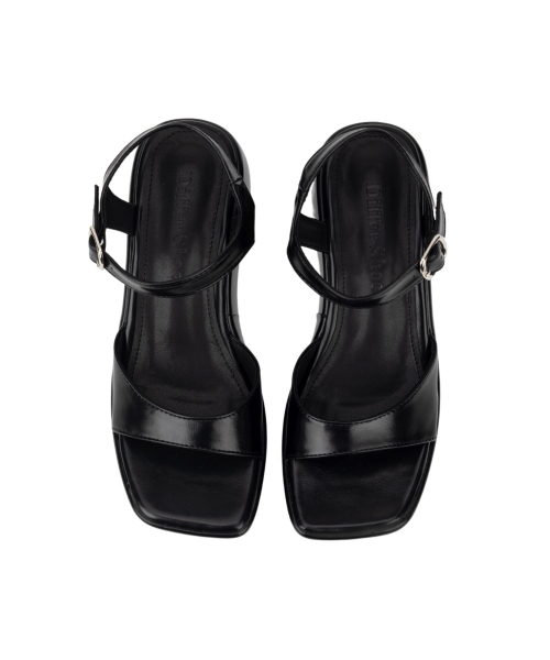 DIFFERSHOE（ディファーシュー）の「レビアサンダル7CM[ブラック]（サンダル・レディース・ブラック・23cm/23.5cm/24cm/24.5cm/25cm/22.5cm）」の3枚目の写真