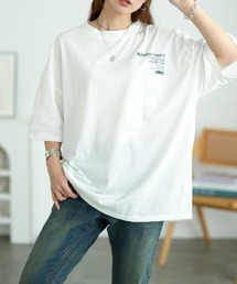 バックロゴオーバーサイズTシャツ【大きいサイズ対応】