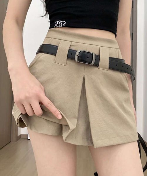 GLAMOROUS JANE（グラマラスジェーン）の「ラップデザインショートパンツ（その他パンツ・レディース・ブラック/ベージュ・S/M）」の9枚目の写真