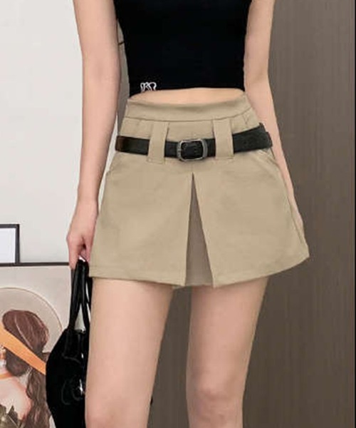 GLAMOROUS JANE（グラマラスジェーン）の「ラップデザインショートパンツ（その他パンツ・レディース・ブラック/ベージュ・S/M）」の11枚目の写真