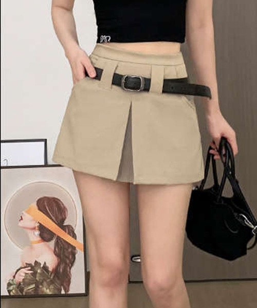 GLAMOROUS JANE（グラマラスジェーン）の「ラップデザインショートパンツ（その他パンツ・レディース・ブラック/ベージュ・S/M）」の12枚目の写真